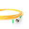 Cabo de remendo da fibra ótica do PVC G657a 5m das telecomunicações do OEM do Sc Apc