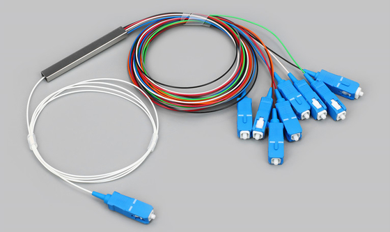 Conector de Mini Type Sc /upc do divisor do PLC da fibra ótica 1*8 FTTH de FTTX